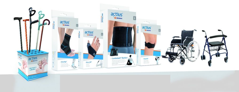Actius by Orliman, la nueva gama de soportes ortésicos y ayudas técnicas exclusiva para canal farmacia
