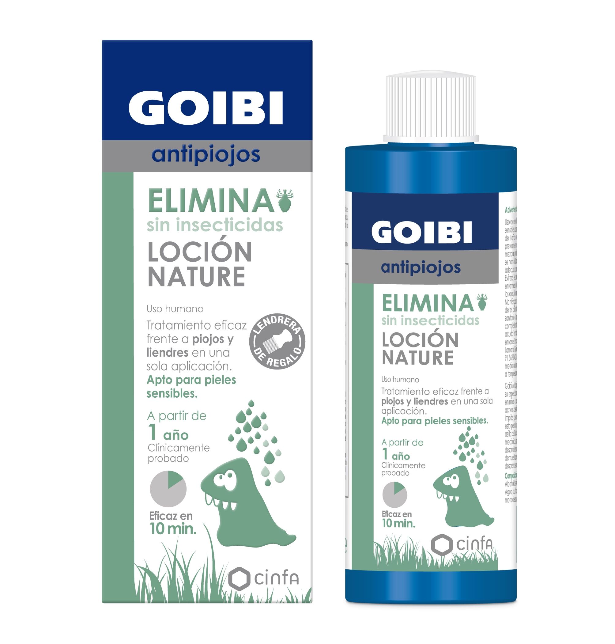 Cinfa lanza Goibi Antipiojos Loción Nature, una fórmula sin insecticidas