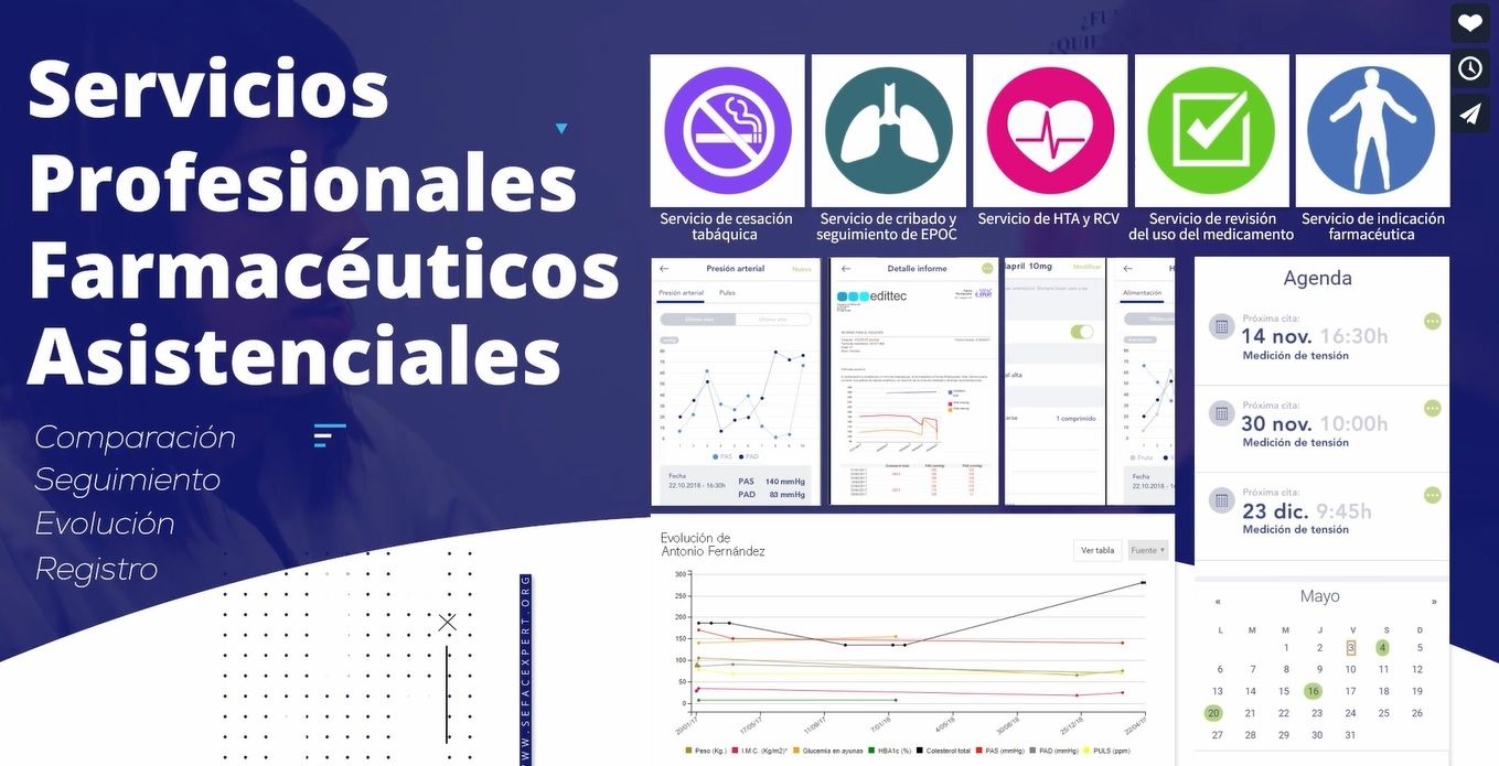 Nuevas funcionalidades para la plataforma de gestión de servicios profesionales farmacéuticos ‘SEFAC e_XPERT’