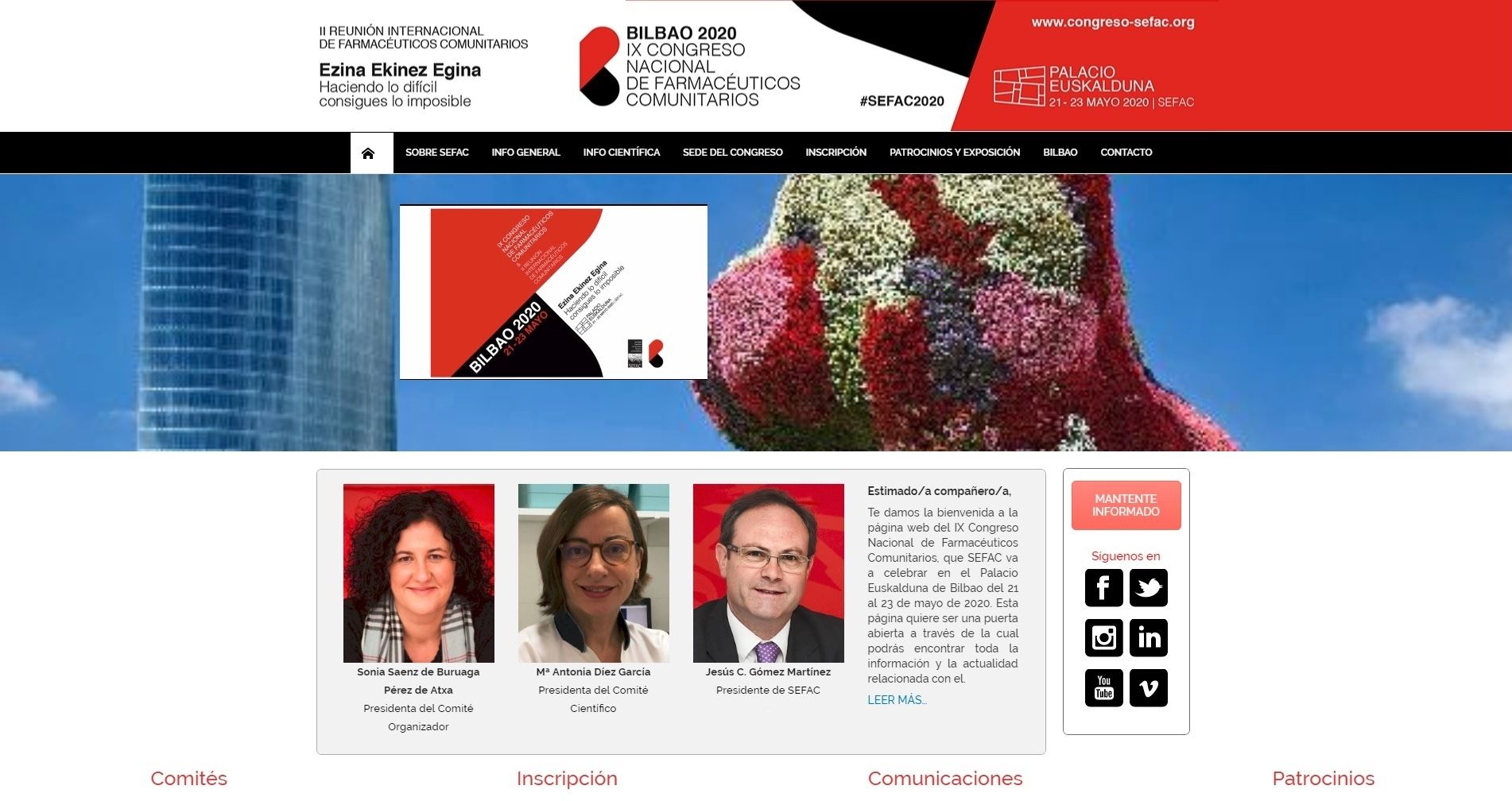 SEFAC presenta la página web del IX Congreso Nacional de Farmacéuticos Comunitarios