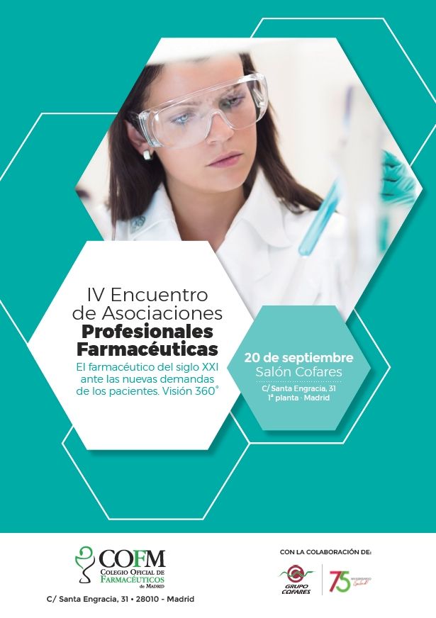 El IV Encuentro de Asociaciones Profesionales Farmacéuticas ofrecerá una visión 360º sobre la relación con el paciente