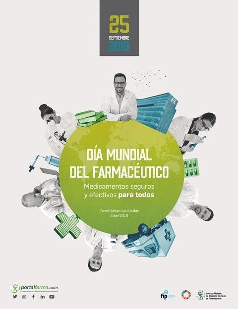 «Medicamentos seguros y efectivos para todos» será el lema del Día Mundial del Farmacéutico 2019