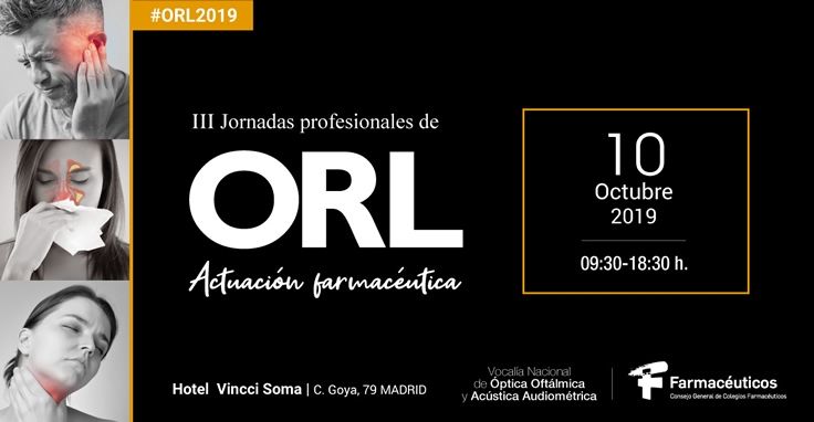 Todo a punto para la III Jornada Profesional de Actuación Farmacéutica en ORL