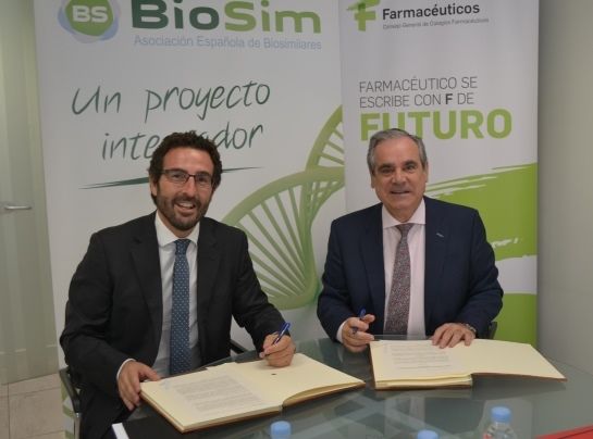 BioSim y el Consejo General promoverán el papel asistencial de los farmacéuticos en la dispensación de medicamentos biosimilares