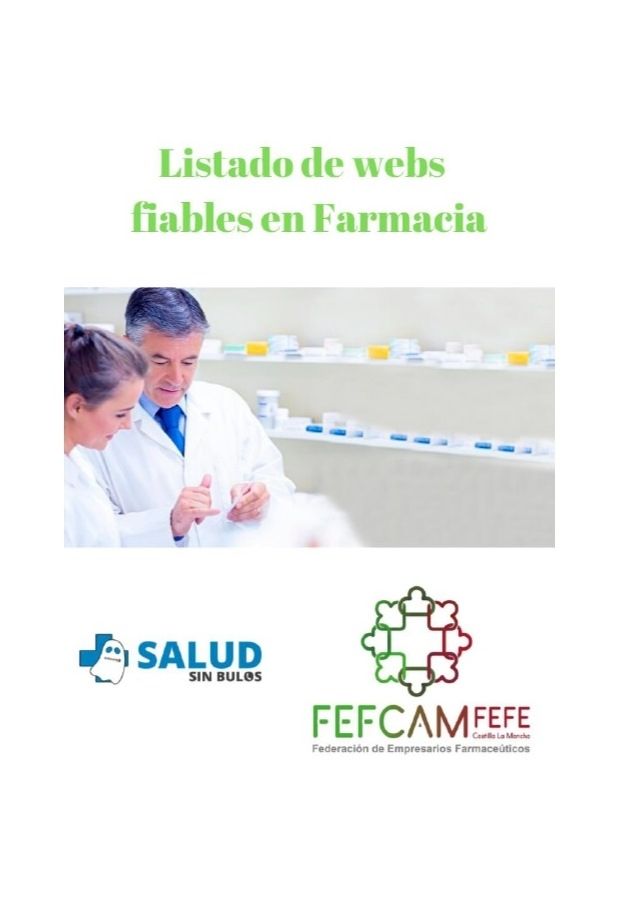 #SaludsinBulos y FEFCAM publican el primer listado de webs fiables creadas por farmacéuticos