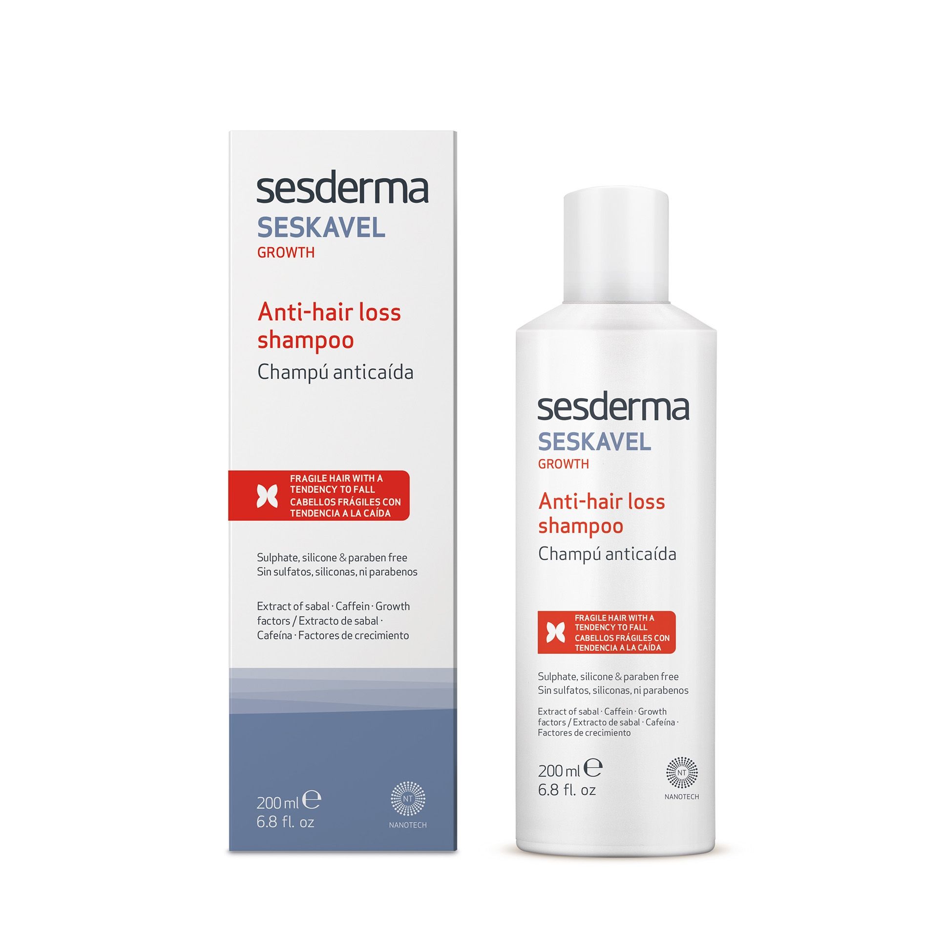 Seskavel Growth potencia la fuerza del cabello y frena su caída