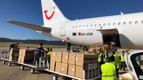 La distribución farmacéutica inaugura el corredor aéreo sanitario entre China y España del aeropuerto de Ciudad Real