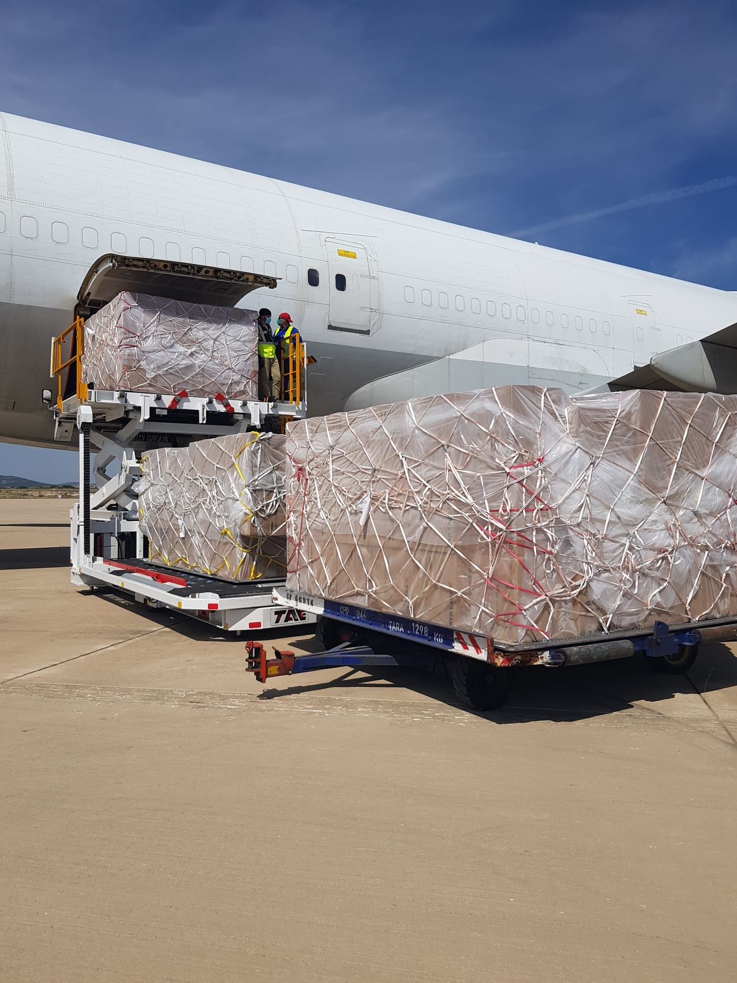 Fedifar posibilita la llegada de más de 26,5 millones de mascarillas a través del corredor sanitario que abrió entre China y España