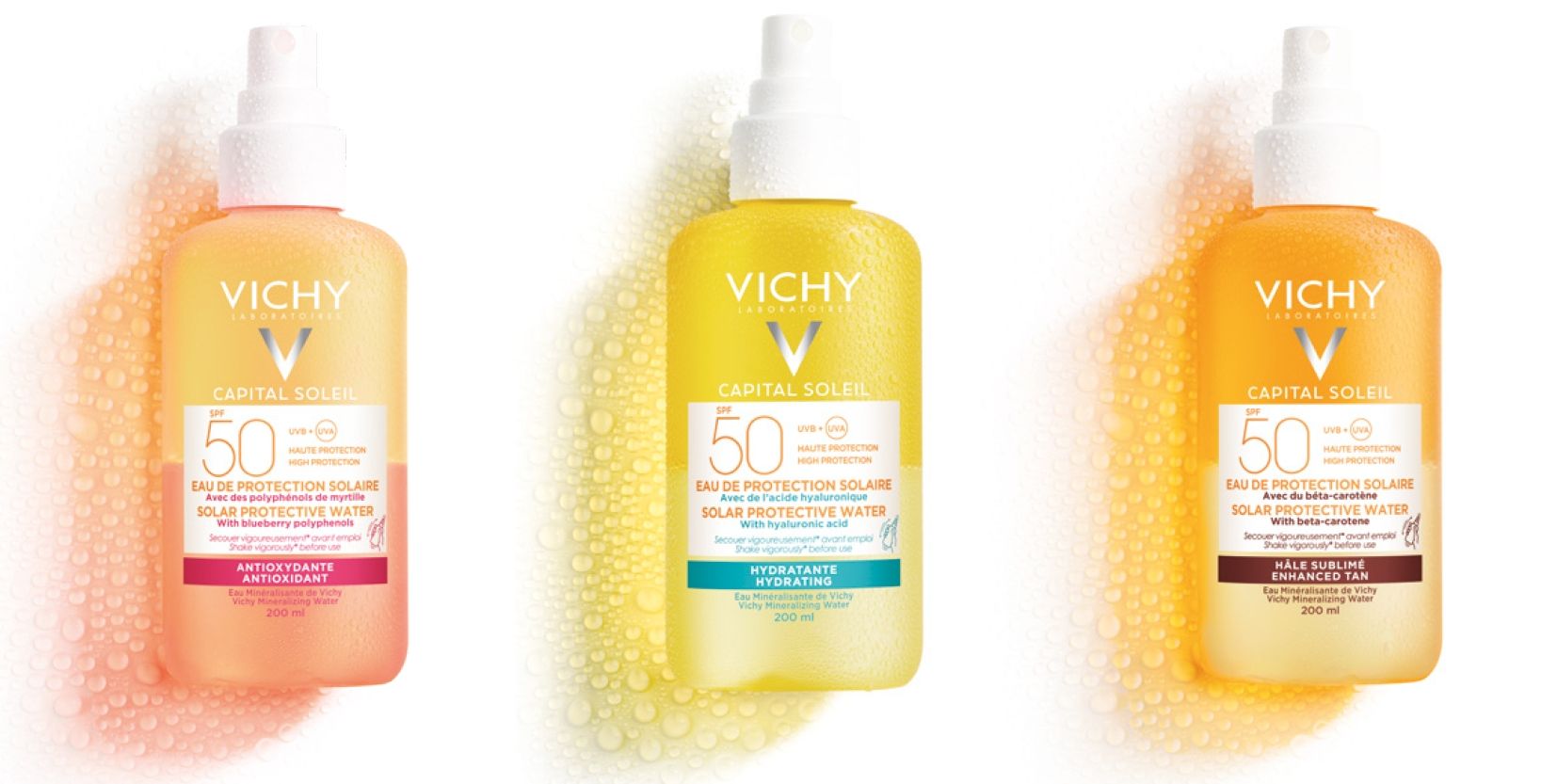 Vichy presenta sus aguas solares para el verano 2020