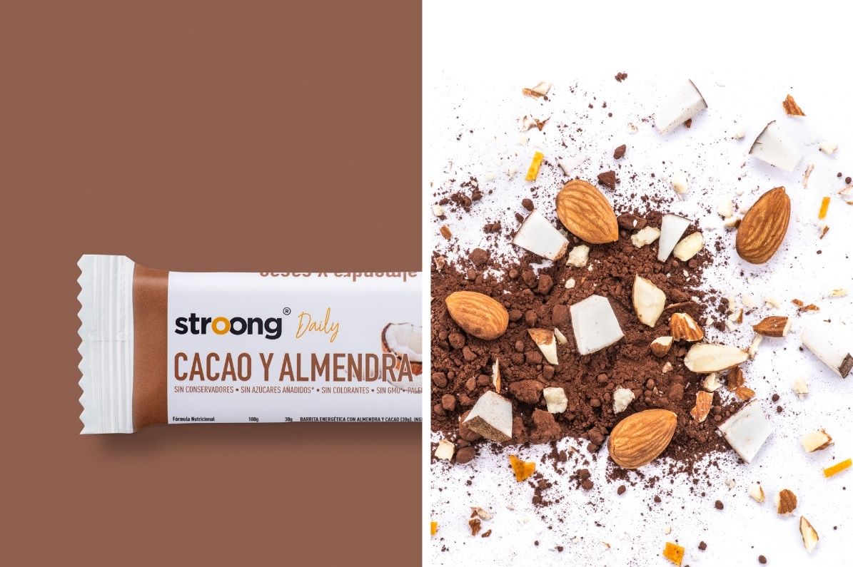 Barrita de cacao y almendra STROONG Daily