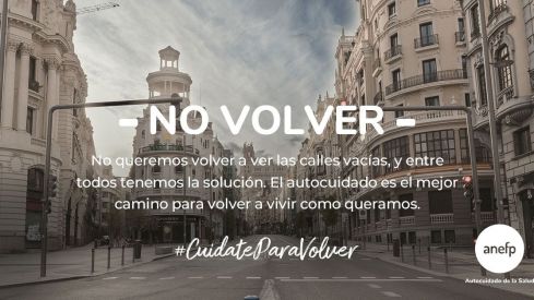 anefp pone en marcha la campaña «Sé responsable. Cuídate», para luchar contra los rebrotes de la COVID-19