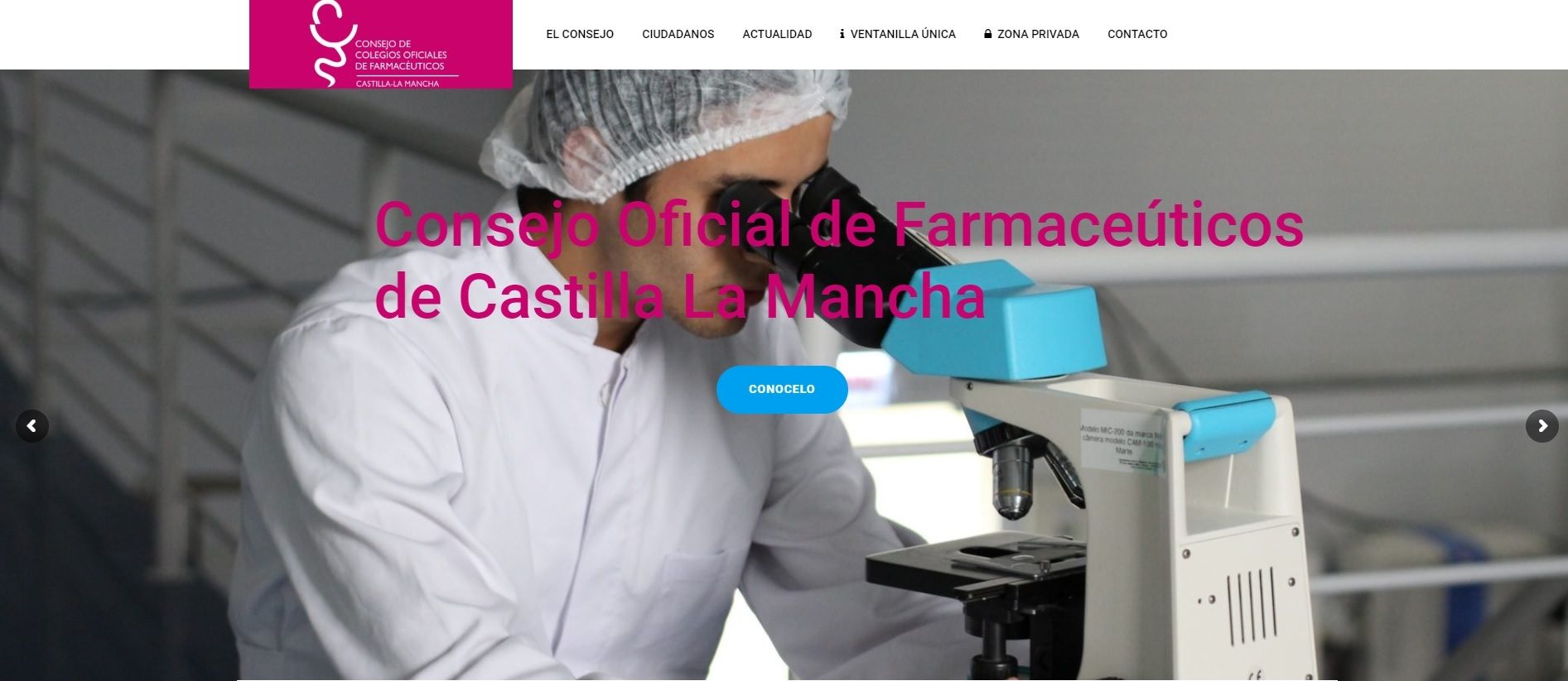 El Consejo de Colegios de Farmacéuticos de Castilla-La Mancha estrena una página web más dinámica