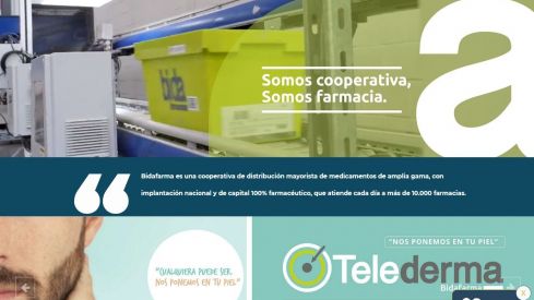Bidafarma renueva su web pública