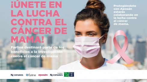 Cofares lanza una mascarilla quirúrgica rosa para apoyar la investigación contra el cáncer de mama
