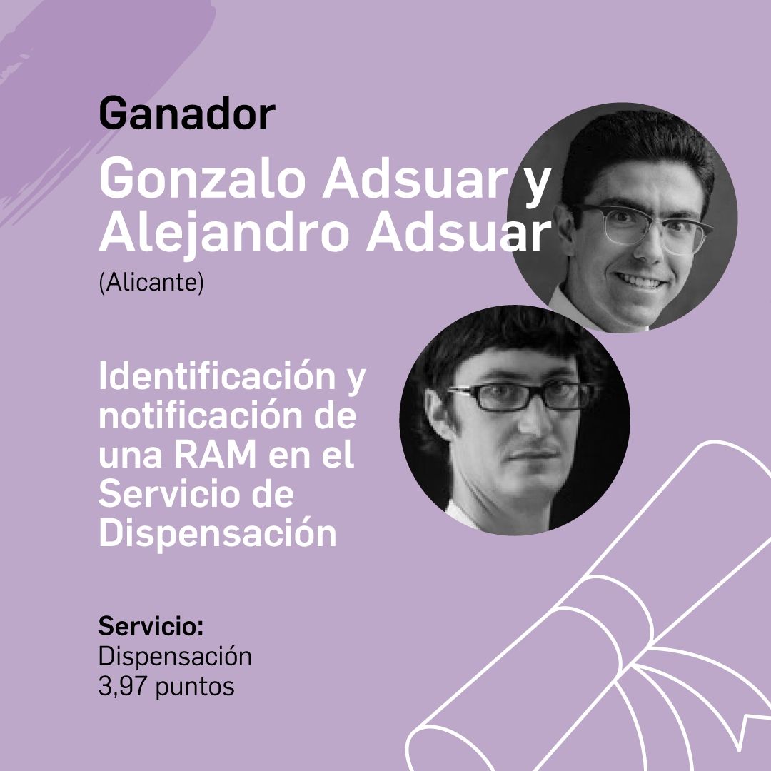 Gonzalo y Alejandro Adsuar, ganadores del Premio Foro Atención Farmacéutica en Farmacia Comunitaria 2020