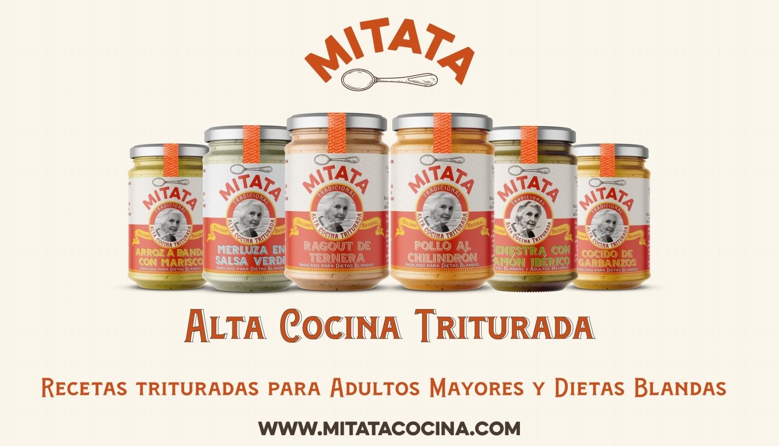 Mitata, las primeras recetas trituradas para adultos