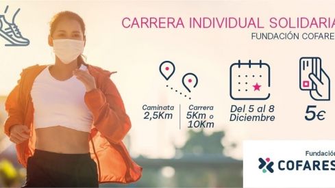 La carrera virtual de la Fundación Cofares acumula kilómetros solidarios para ayudar a las familias más afectadas por la pandemia