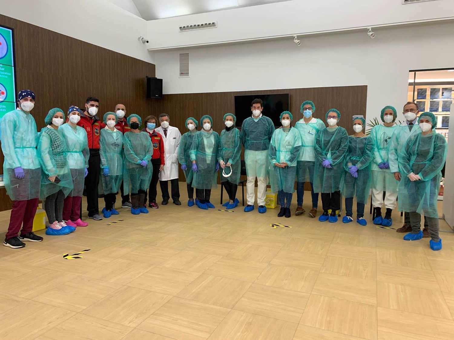 Finaliza la primera fase de vacunación de más de 10.000 profesionales de oficina de farmacia en la sede del COF de Madrid