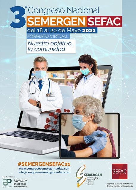SEMERGEN Y SEFAC celebrarán del 18 al 20 de mayo el III Congreso Médico-Farmacéutico de forma virtual