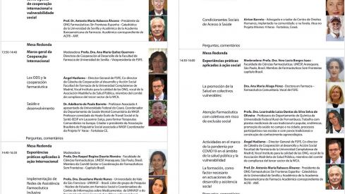 Farmacéuticos Sin Fronteras organiza unas jornadas sobre el farmacéutico como agente de cooperación internacional y acción social