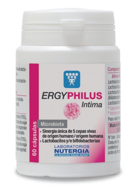 ERGYPHILUS Intima: favorece el equilibrio de las microbiotas vaginal y urinaria