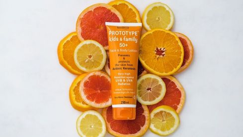 Olyan Farma presenta Prototype kids & family 50+ Face & Body Lotion