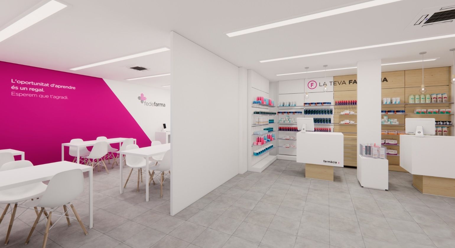 La Facultad de Farmacia y Ciencias de la Alimentación de la UB y fedefarma inician las obras del aula práctica de Farmacia
