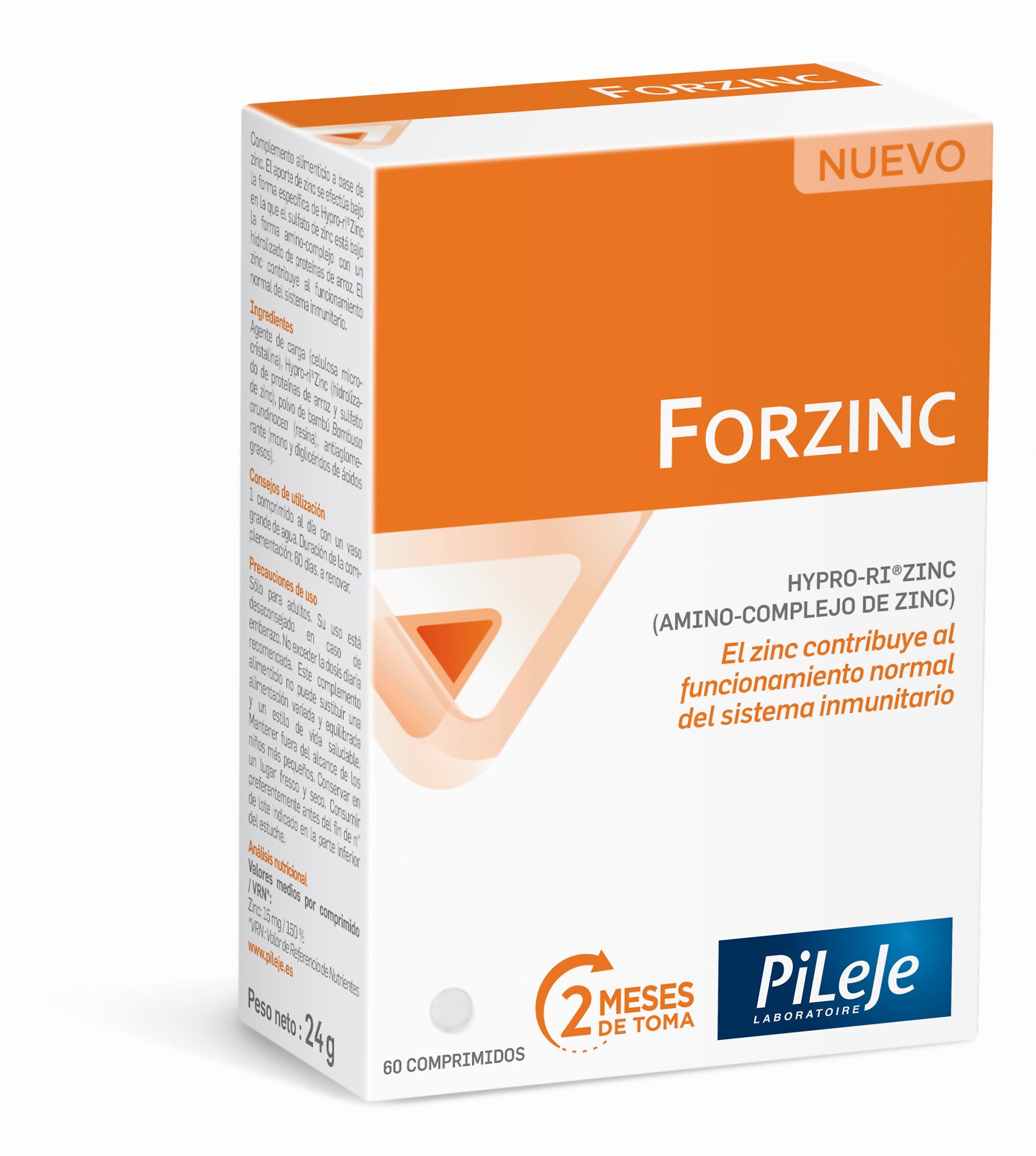 PiLeJe lanza Forzinc, un nuevo producto para reforzar el sistema inmunitario
