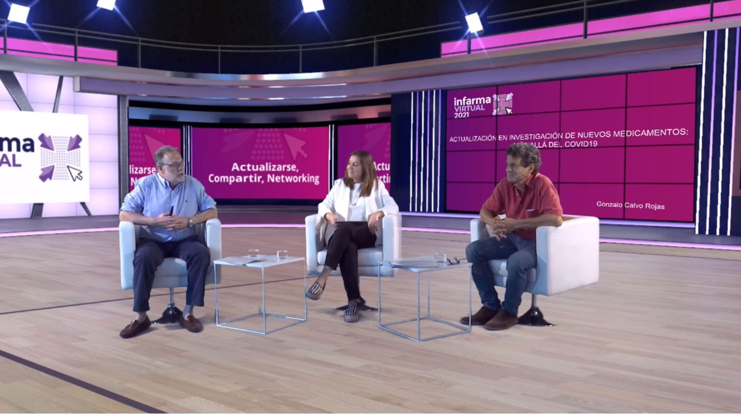 Gonzalo Calvo, Aina Surroca y Rafael Maldonado.