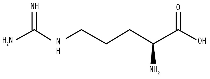Figura 1. Estructura química de la L-arginina