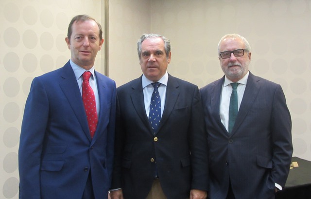 Miguel Valdés, Jesús Aguilar y Eladio González Miñor
